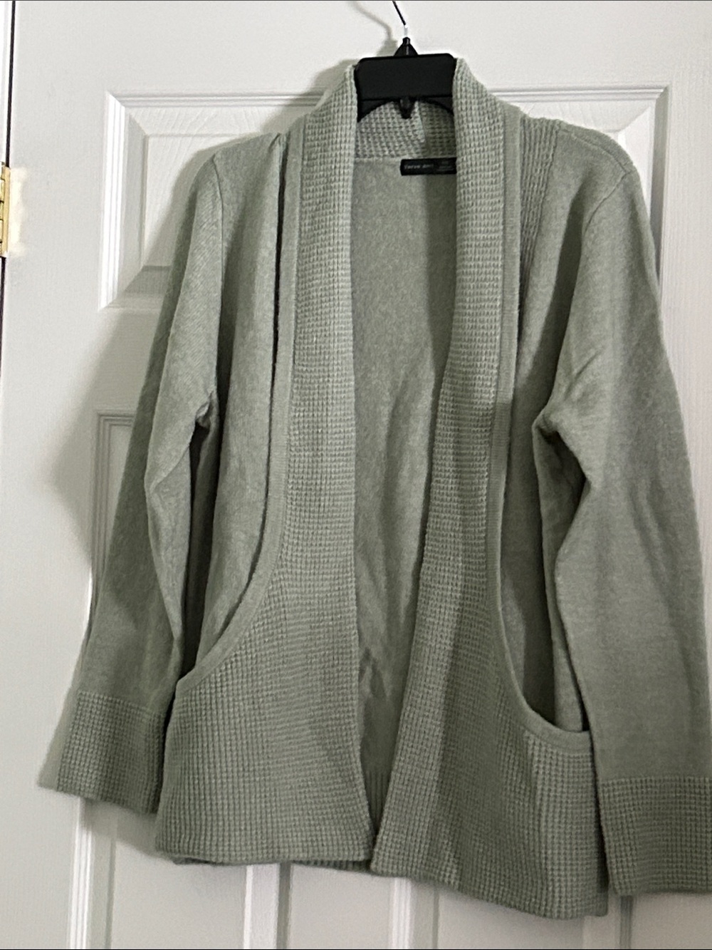 Verve Ami Sage Green Open-Front Cardigan